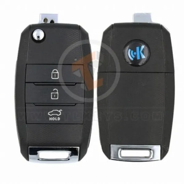 KeyDiy KD Flip Key Remote 3 Buttons Kia Type B19 3 KeyDiy Remote Type B Series