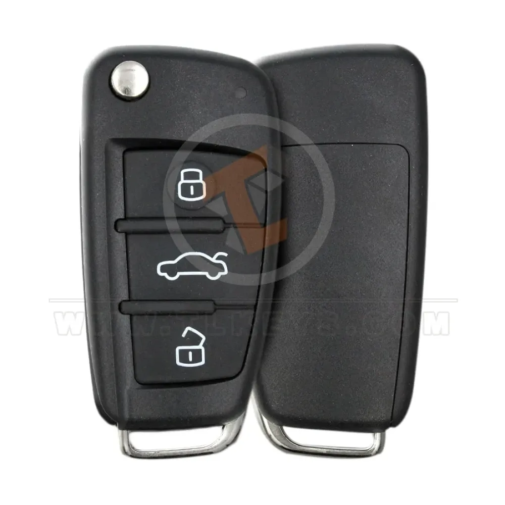 Keydiy kd flip key remote 3 buttons for audi type b02 main