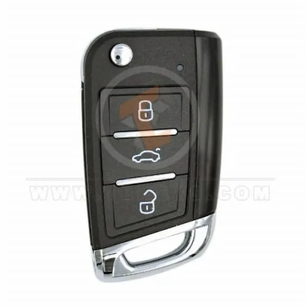 KeyDiy KD Flip Key Remote 3 Buttons Volkswagen Type ZB15 3 KeyDiy Remote Type ZB Smart Proximity Series
