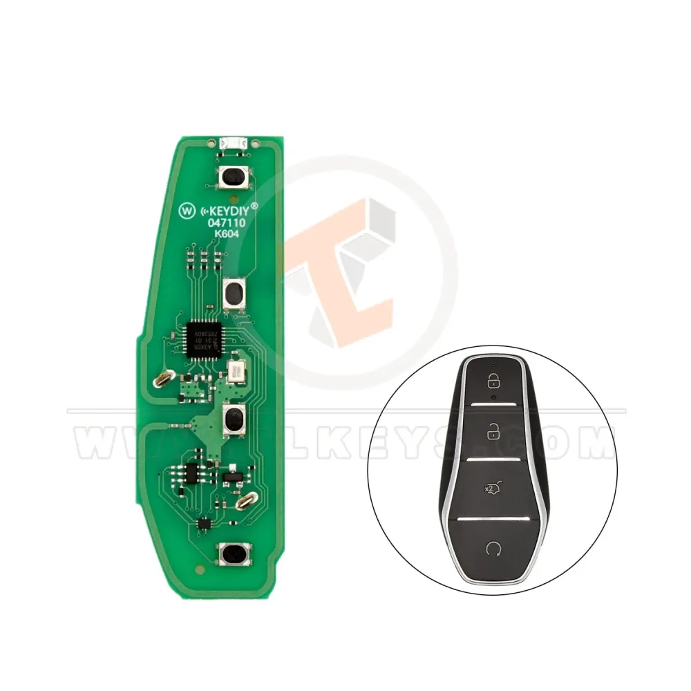 Keydiy kd universal smart key board 4 buttons for byd zb68 4