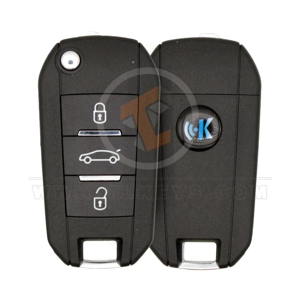 Keydiy kd nb47 3 3 button flip remote key peugeot