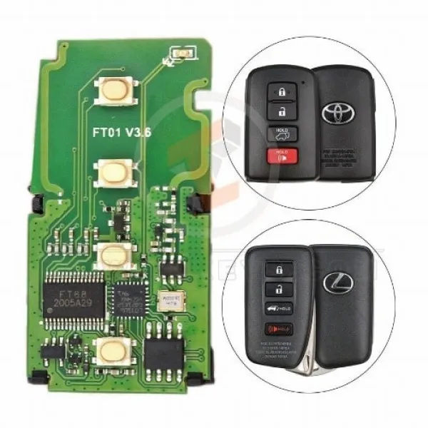 Lonsdor Toyota Highlander Lexus IS 2013–2018 Smart Key Board Tasten 4