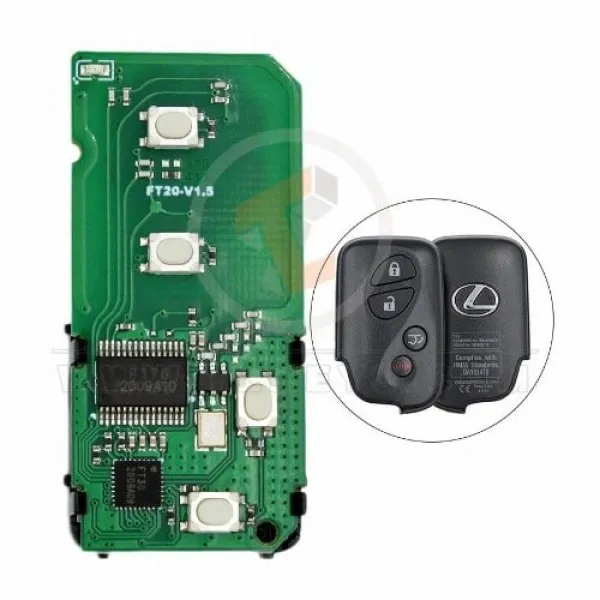 Lonsdor Toyota Lexus 2010 2015 Smart Board 4 boutons 315 MHz PCB 5290B puce transpondeur 4D 67