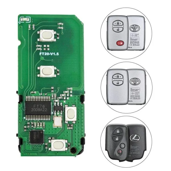 Lonsdor Smart Board für Toyota Land Cruiser 2008–2015, 4 Tasten, 433 MHz Lonsdor Smart Board für Toyota Land Cruiser 2008–2015, 4 Tasten, 433 MHz