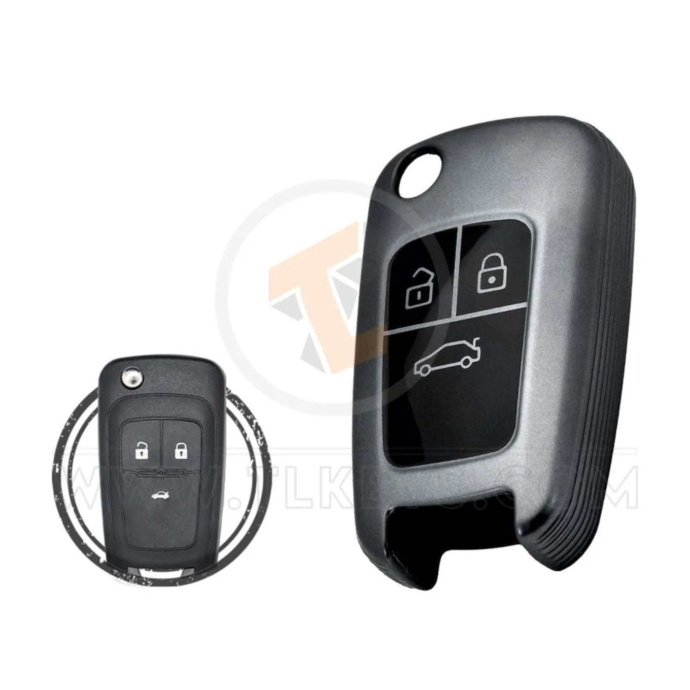 TPU Key Cover Case For Chevrolet Cruze Malibu Buttons 3 TPU Key Cover Case For Chevrolet Cruze Malibu Buttons 3