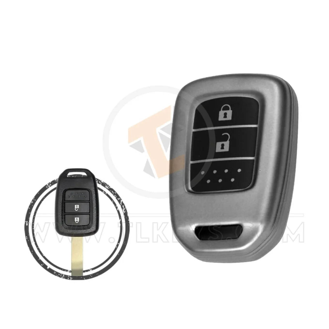 Couverture de clé à distance TPU etui clés pour clé à distance Honda 2 boutons