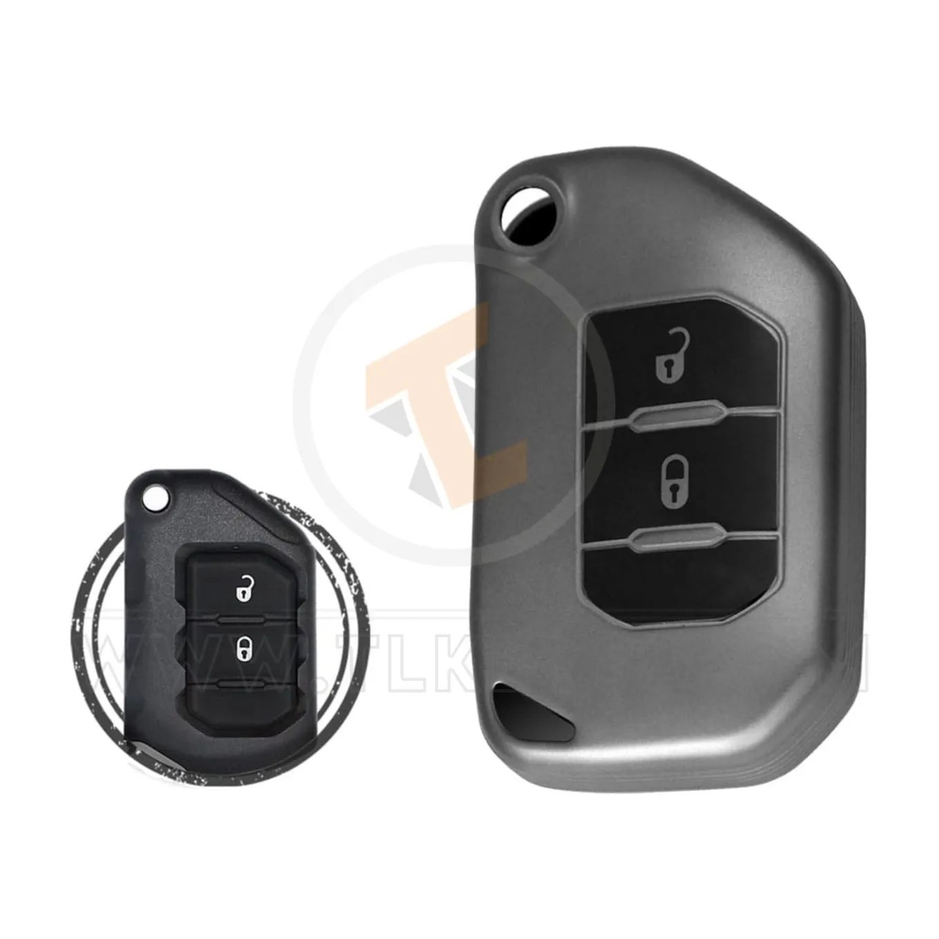 Coque de protection en TPU pour porte clés, pour Jeep Wrangler Gladiator Buttons 2