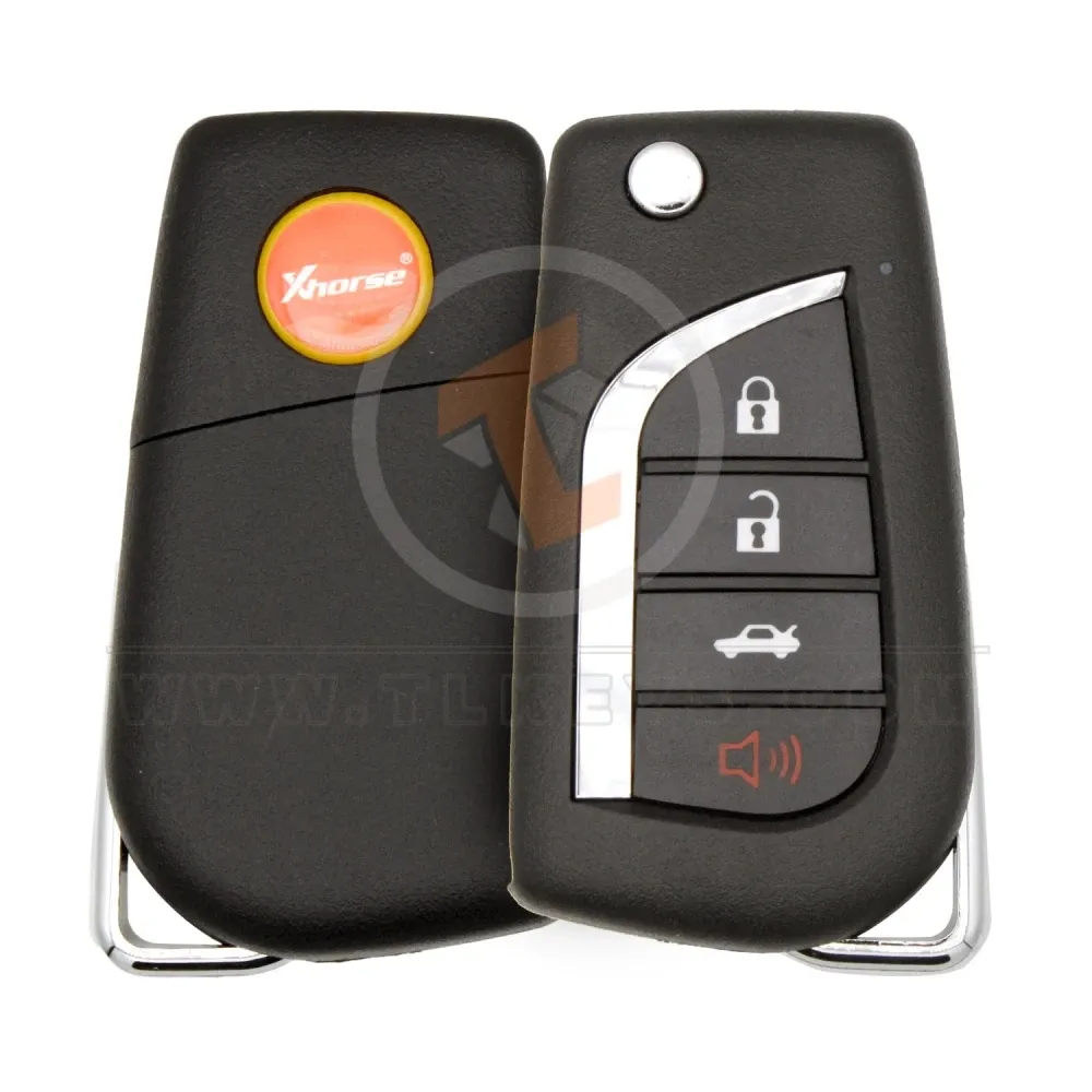 Xhorse xkto12en wire flip universal remote key 4 buttons