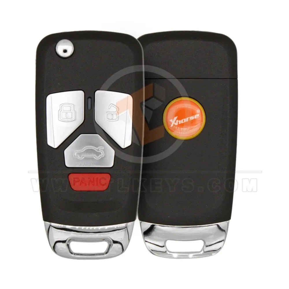Xhorse xkau22en wired flip key remote 4 buttons audi style