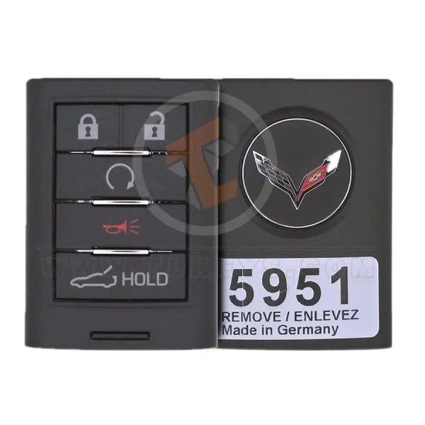 Corvette smart key remote 5 buttons main