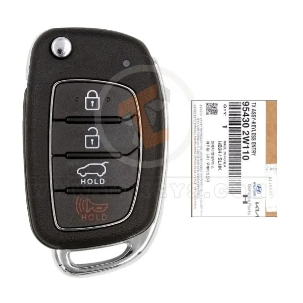 Genuine Hyundai Santa Fe Flip Key Remote 2015 2019 P/N: 95430 2W110 Panic Button Yes Genuine Hyundai Santa Fe Flip Key Remote 2015 2019 P/N: 95430 2W110 Panic Button Yes