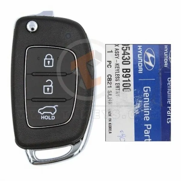 Genuine Hyundai i10 i20 Flip Key Remote 2013 2018 P/N: 95430 B9100 Transponder Chip ID 47