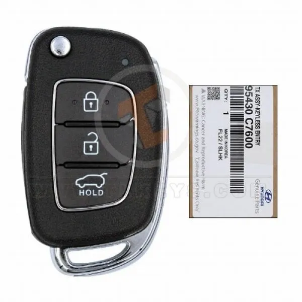 Genuine Hyundai i20 Flip Key Remote 2014 2018 P/N: 95430 2S750 433MHz Transponder Chip PCF7938x Genuine Hyundai i20 Flip Key Remote 2014 2018 P/N: 95430 2S750 433MHz Transponder Chip PCF7938x