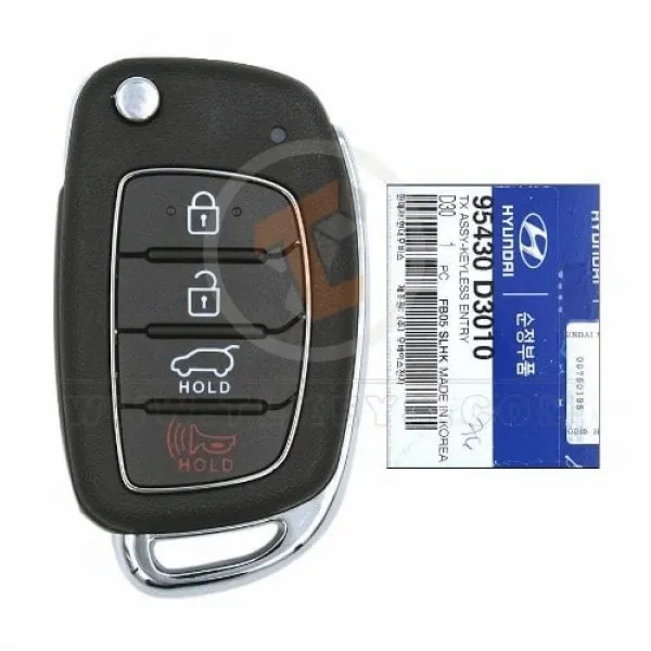 Genuine Hyundai Tucson Flip Key Remote 2015 2019 P/N: 95430 D3010 Panic Button Yes