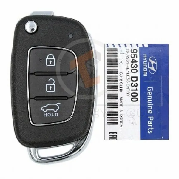 Véritable télécommande à clé rabattable Hyundai Tucson 2015 2019 P/N : 95430 D3100 puce transpondeur DST80 Véritable télécommande à clé rabattable Hyundai Tucson 2015 2019 P/N : 95430 D3100 puce transpondeur DST80