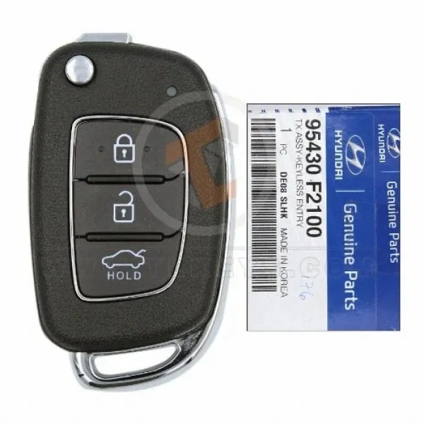 Mando a distancia original Hyundai Elantra Accent Flip Key 2016 2017 P/N: 95430 F2110 Chip transpondedor DST80