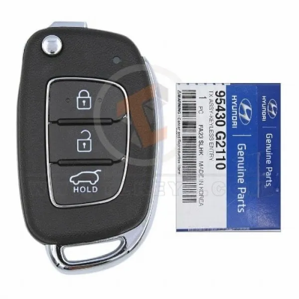 Genuine Hyundai Ioniq Flip Key Remote 2018 2022 P/N: 95430 G2110 Buttons 3