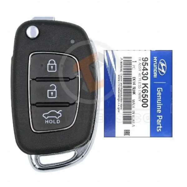 Genuine Hyundai GRAND I10 Flip Key Remote 2020 P/N: 95430 K6500 Transponder Chip ID 4A Genuine Hyundai GRAND I10 Flip Key Remote 2020 P/N: 95430 K6500 Transponder Chip ID 4A