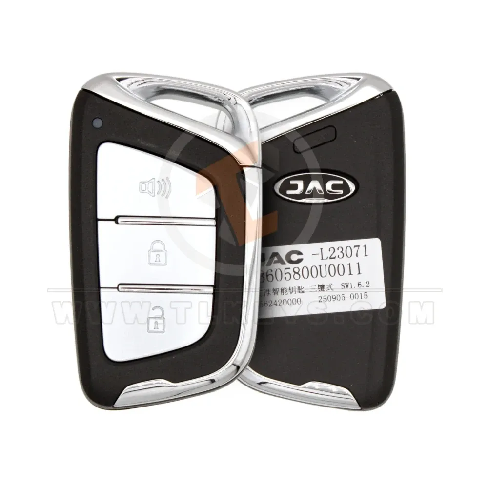 Original jac shuailing t8 smart key 3605800u0011 3 buttons