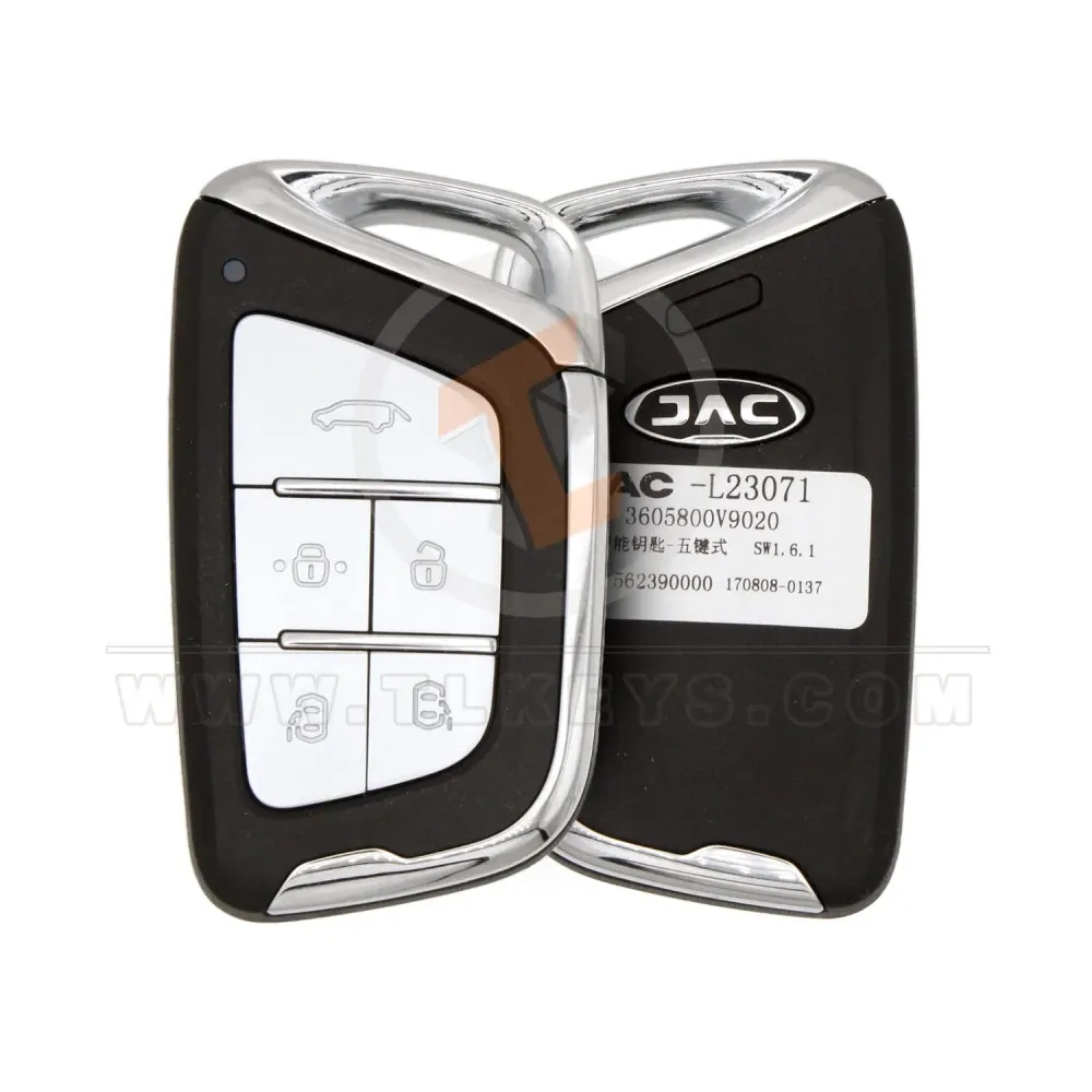 Original jac m6 smart remote key 3605800v9020 5 buttons