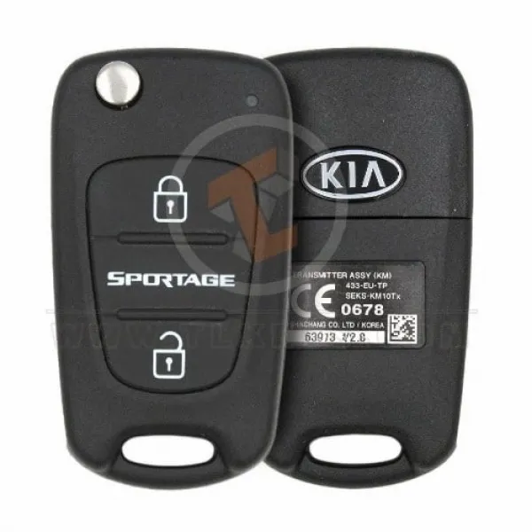 Genuine Kia Sportage Flip Key Remote 2005 2011 P/N: 95430 1F610 Transponder Chip PCF7936A