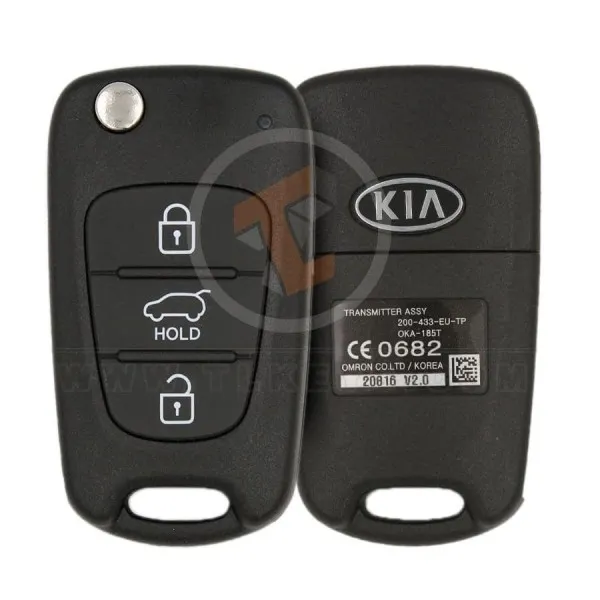 Genuine Kia Ceed Ceed Pro Flip Key Remote 2009 2012 P/N: 95430 1H510 Transponder Chip ID 46