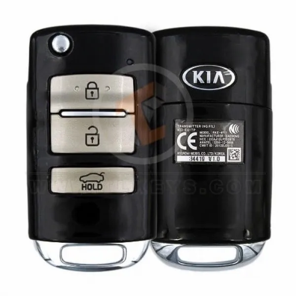 Véritable clé à distance Kia Cadenza 2013 2016 P/N : 95430 3R300 433 MHz Transpondeur ID 46