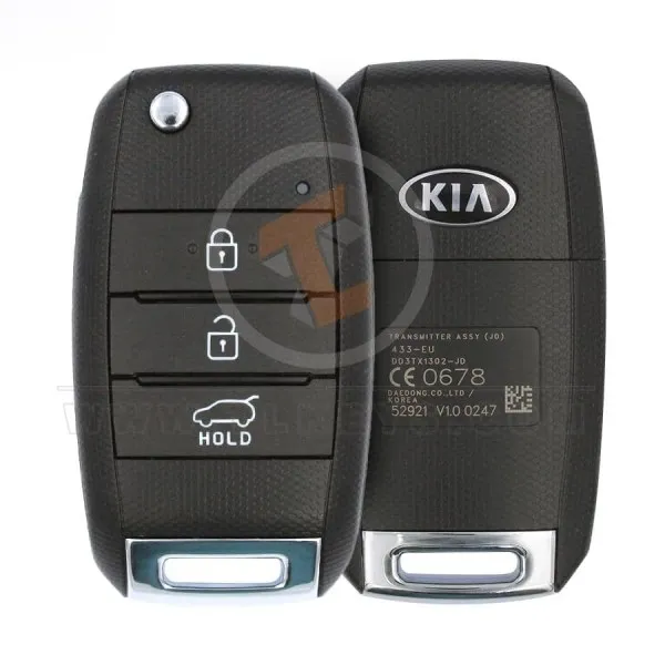 Mando a distancia genuino Kia Ceed Flip Key 2013 2018 P/N: 95430 A2100 433MHz ID de chip transpondedor 4D