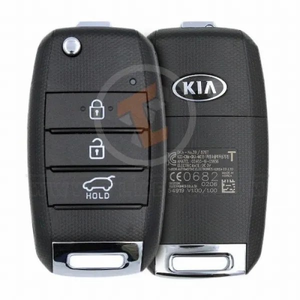 Genuine Kia Picanto Morning Flip Key Remote 2017 2019 P/N: 95430 G6600 Remote Type Flip Key Remote