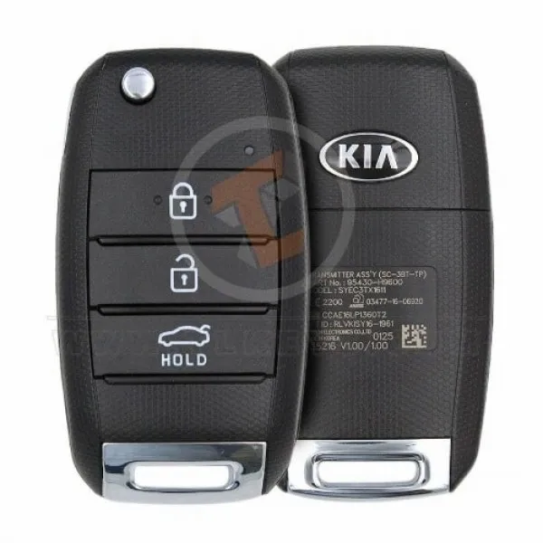 Genuine Kia Rio Flip Key Remote 2018 2019 P/N: 95430 H9600 433MHz Transponder Chip TIRIS
