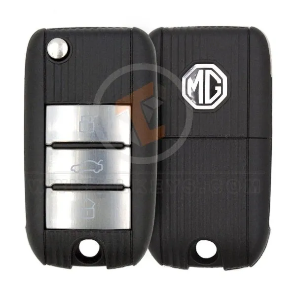 Mando a distancia con llave normal MG ZS Flip reacondicionado 2017 2021 433MHz Estado de 3 botones Reacondicionado
