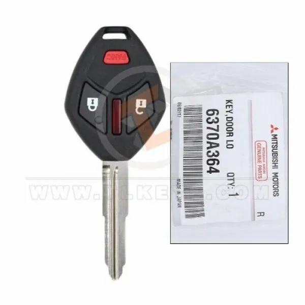 Genuine Mitsubishi Endeavor Head Key Remote 2007 2013 P/N: 6370A364 Transponder Chip ID 46