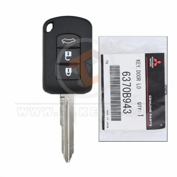 Genuine Mitsubishi Lancer Head Key Remote 2019 2020 P/N: 6370B943 Transponder Chip ID 46