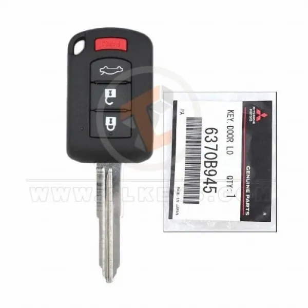 Genuine Mitsubishi Lancer Head Key Remote 2017 2020 P/N: 6370B945 Panic Button Yes