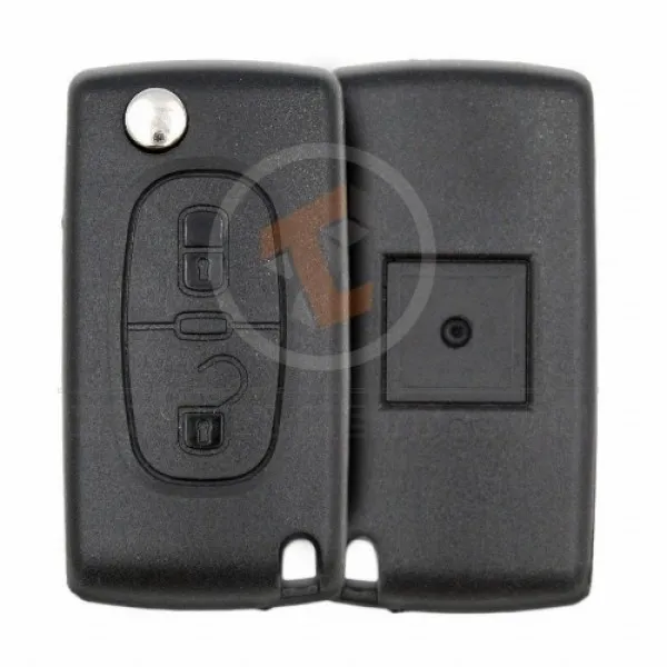 Peugeot 407 Flip Key Remote 2011 2014 433MHz 2 Buttons Remote Type Flip Key Remote