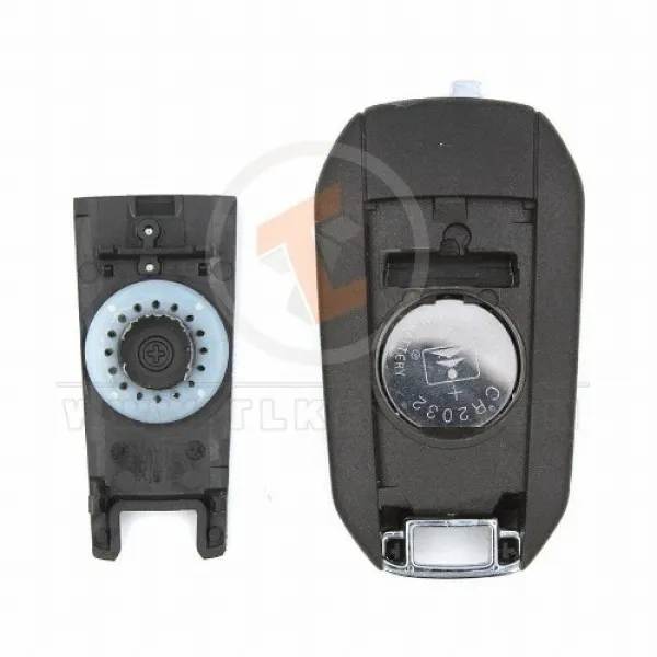 Peugeot 508 301 Flip Key Remote 2013 2017 433MHz 3 Botones Botón De Pánico No