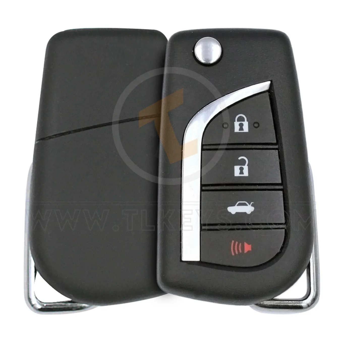Toyota Camry Flip Key Remote 2018 2019 433MHz 4 Buttons Remote Type Flip Key Remote