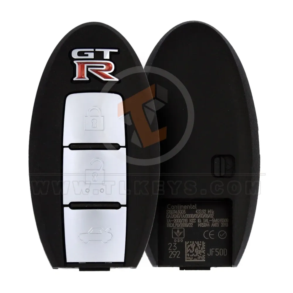Genuine nissan gtr 2019 smart remote key 285e3 jf50d 3buttons main