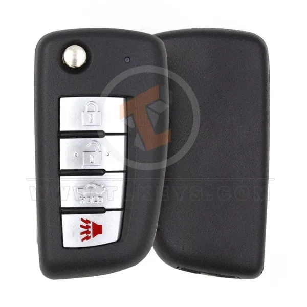 Nissan Sentra Qashqai Flip Key Remote 2005 2010 315MHz 4 Buttons Panic Button Yes