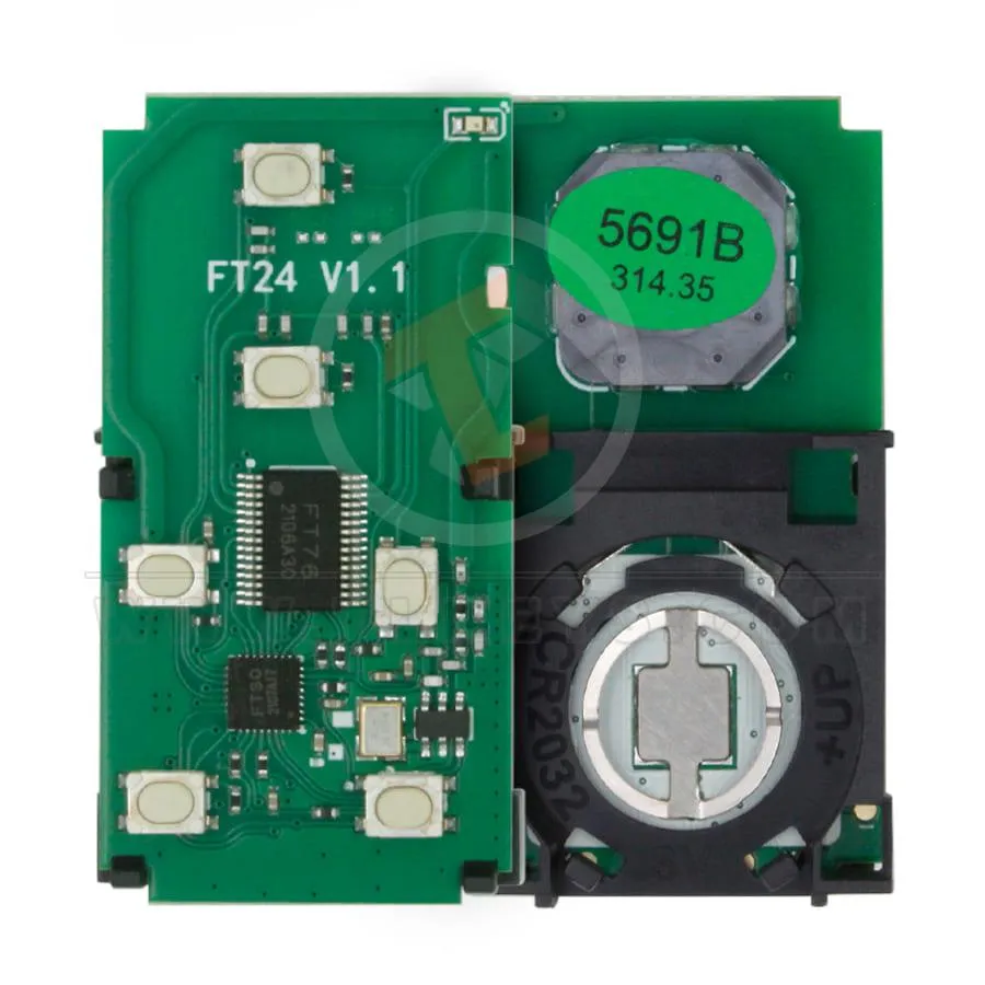 Lonsdor – carte télécommande intelligente FT24 5691B, 6 boutons, puce 4D 314.35MHz, pour Toyota Sienna, Type télécommande PCB