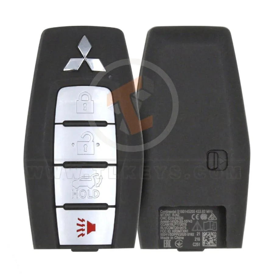Original Mitsubishi Outlander Smart Proximity 2021 433MHz 4 Buttons Remote Type Smart Proximity