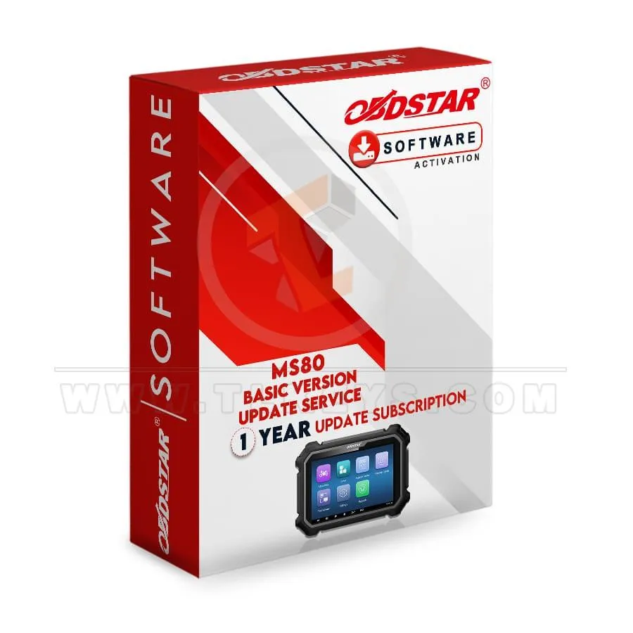 Software de servicio de actualización de versión básica OBDSTAR MS80