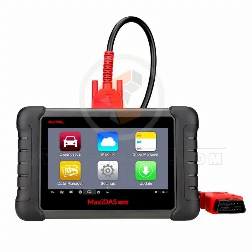AUTEL MaxiDAS DS808 Kit Android Tablet Diagnostic Tool Full Set Supports Online Update with Injector Coding/Key Coding Key Programming Diagnostics Tools