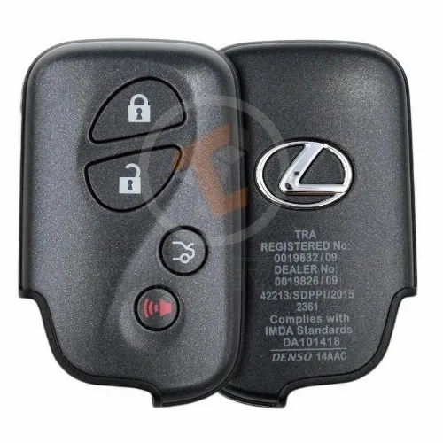 Genuine Lexus ES350 LS460 Smart Proximity 2009 2012 P/N: 89904 53321 Remote Type Smart Proximity