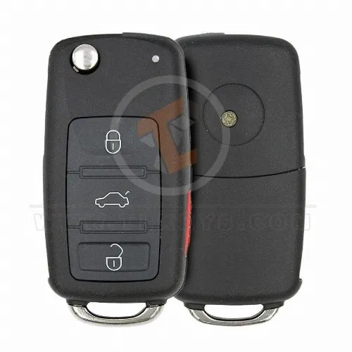 Volkswagen Touareg Flip Key Remote 2003 2010 315MHz 4 botones tipo remoto Flip Key Remote