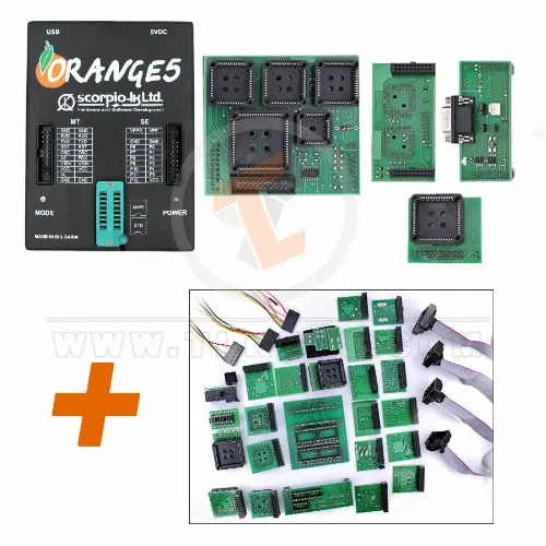 Dispositif de programmation Scorpio Orange5 avec 40 adaptateurs et outils de diagnostic de programmation de clé logicielle HPX d'immobilisation