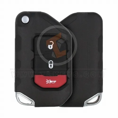 Original Board Jeep Wrangler Flip Key Remote 2018 2020 P/N: 68416782AA Remote Type Flip Key Remote