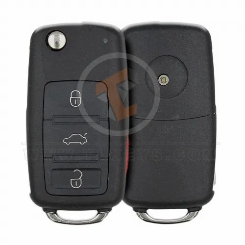 Volkswagen Touareg Flip Key Remote 2002 2010 433MHz 4 boutons type à distance proximité intelligente Volkswagen Touareg Flip Key Remote 2002 2010 433MHz 4 boutons type à distance proximité intelligente
