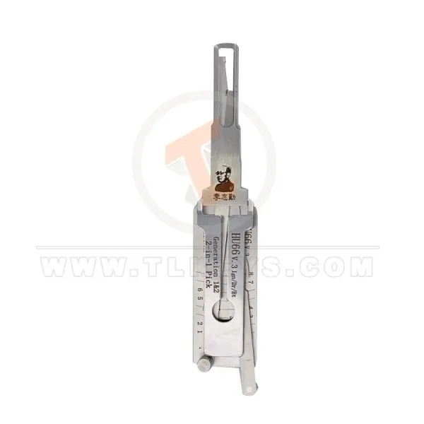 Lishi lock Pick car key Decoder 2-in-1 HU66 V3