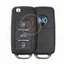KeyDiy KD Flip Key Remote 3 Buttons Universal PCF Volkswagen Type NB08